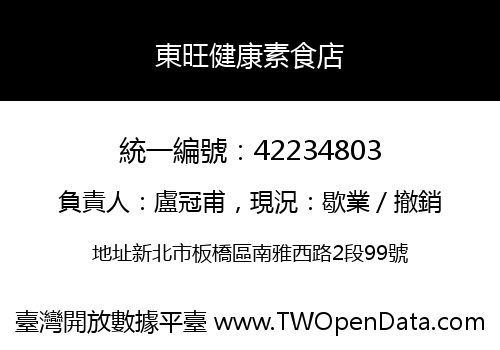 東旺健康素食店