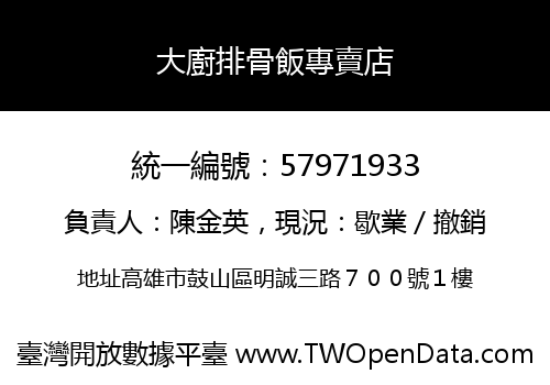 大廚排骨飯專賣店