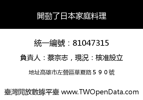 開動了日本家庭料理