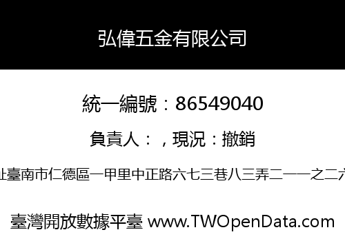 弘偉五金有限公司