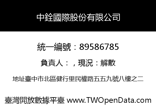 中銓國際股份有限公司