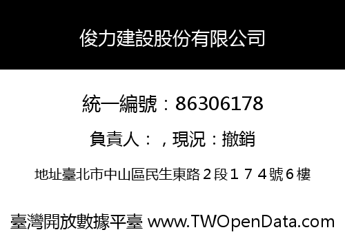 俊力建設股份有限公司