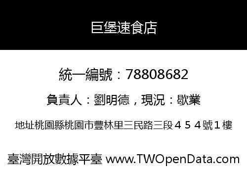 巨堡速食店