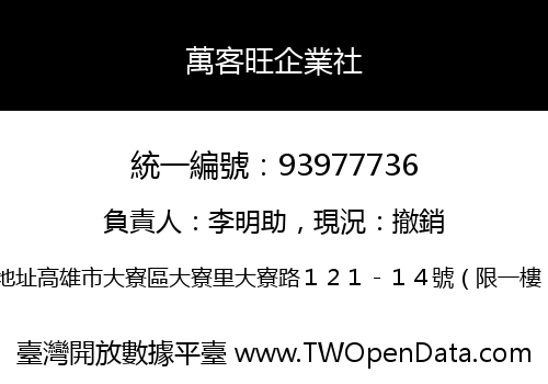 萬客旺企業社