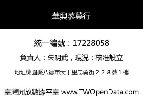 華興蔘藥行
