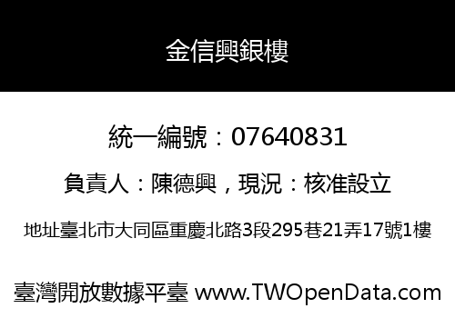 金信興銀樓