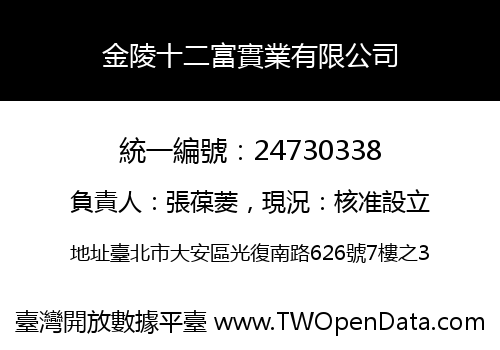 金陵十二富實業有限公司