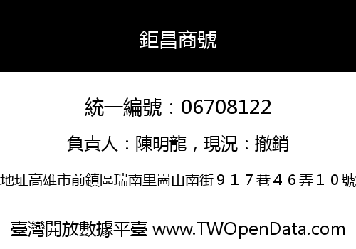 鉅昌商號