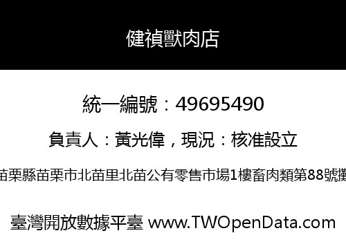 健禎獸肉店