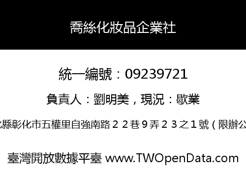 喬絲化妝品企業社