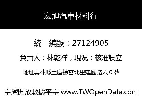 宏旭汽車材料行