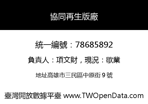 協同再生版廠