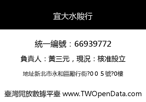 宜大水賐行