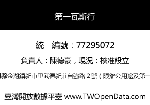 第一瓦斯行