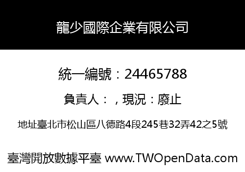 龍少國際企業有限公司