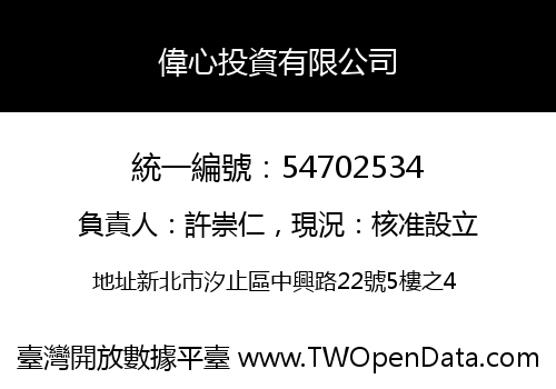 偉心投資有限公司