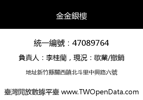 金金銀樓