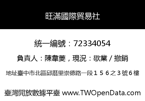 旺滿國際貿易社