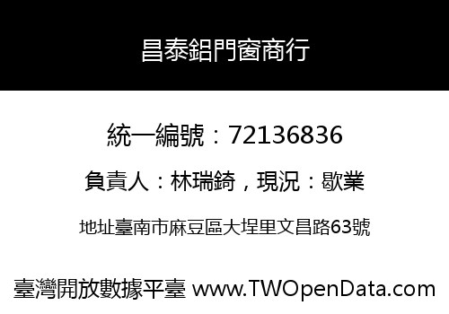 昌泰鋁門窗商行