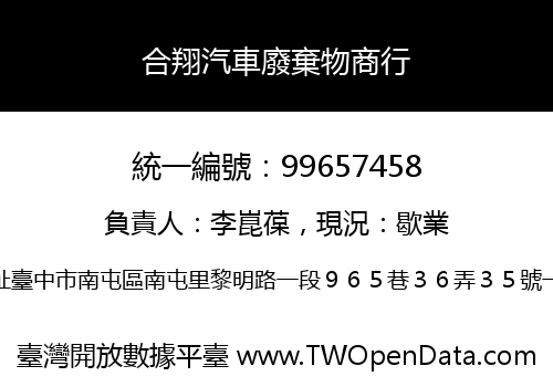 合翔汽車廢棄物商行