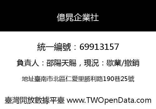 億晁企業社