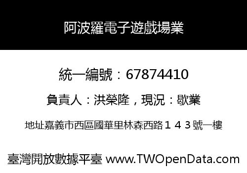 阿波羅電子遊戲場業