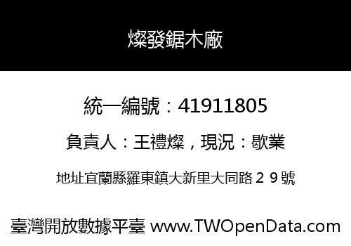 燦發鋸木廠