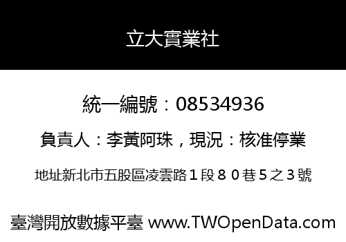 立大實業社