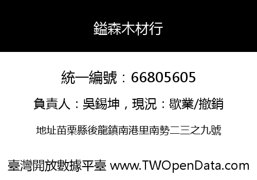 鎰森木材行