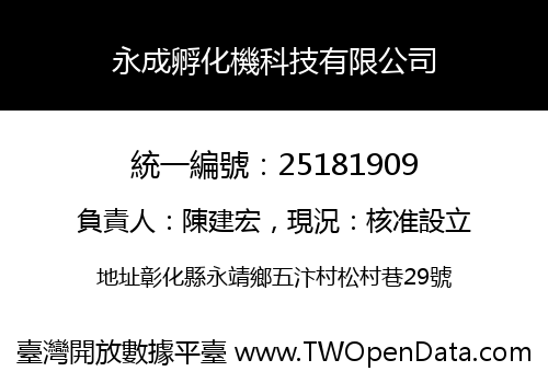永成孵化機科技有限公司