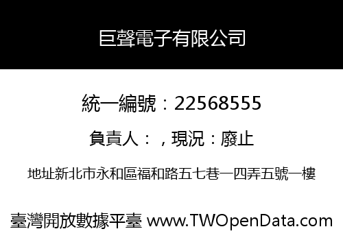 巨聲電子有限公司