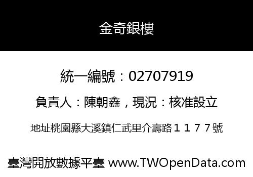 金奇銀樓