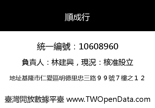 順成行