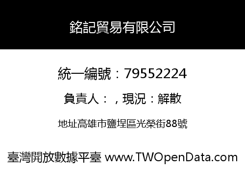 銘記貿易有限公司