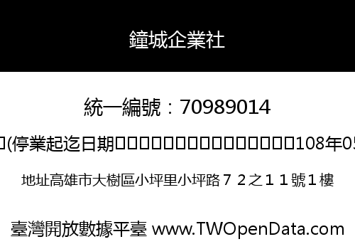 鐘城企業社