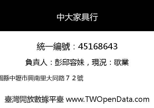 中大家具行