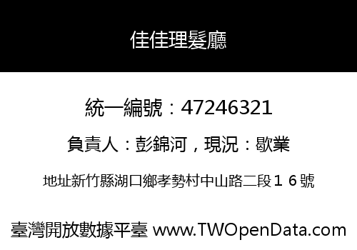 佳佳理髮廳