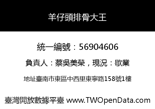 羊仔頭排骨大王