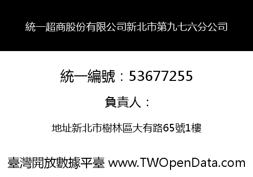 統一超商股份有限公司新北市第九七六分公司