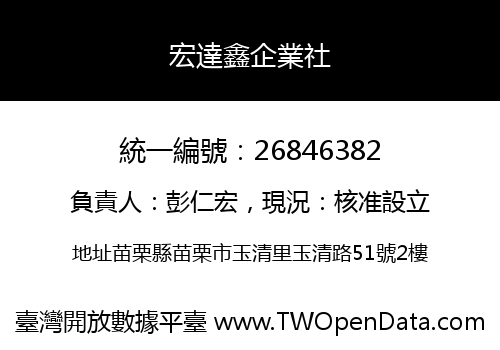 宏達鑫企業社