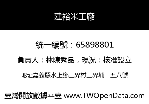 建裕米工廠