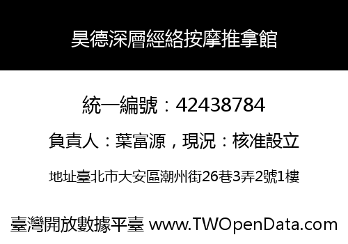 昊德深層經絡按摩推拿館
