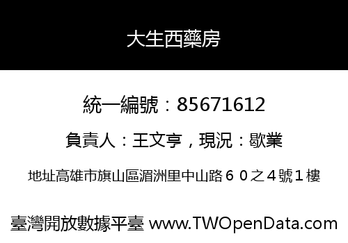 大生西藥房