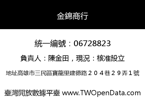 金錦商行