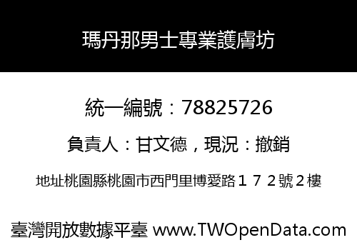 瑪丹那男士專業護膚坊
