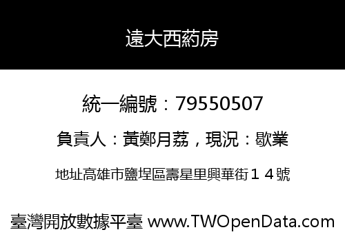 遠大西葯房