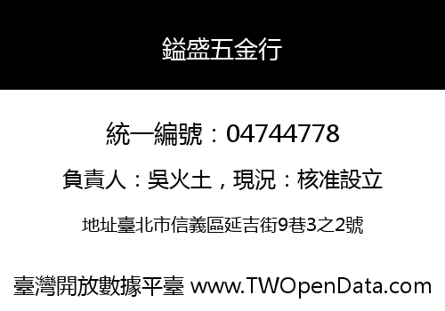 鎰盛五金行