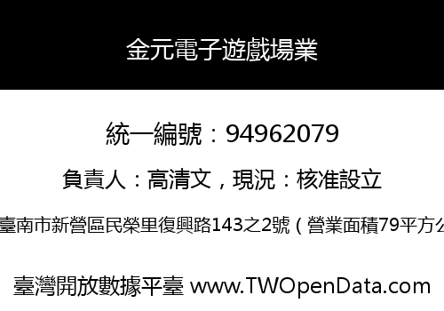 金元電子遊戲場業