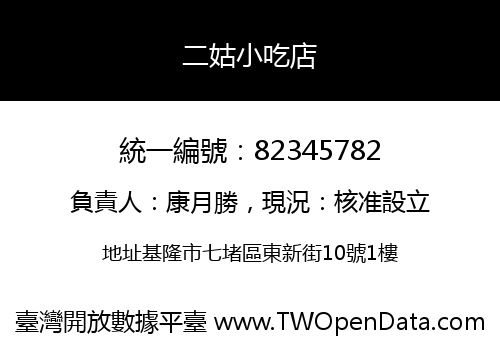 二姑小吃店