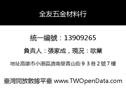 全友五金材料行